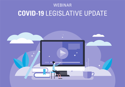 COVID-19 Legislative update webinar graphic